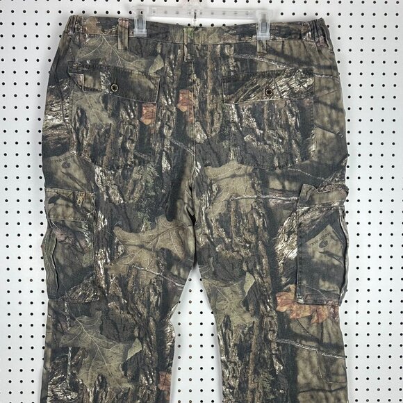 Mossy Oak Cargo Camo Pants Men XXL Wide Leg Hunting Vtg Baggy Y2K Tactical 44x32 - Picture 5 of 7
